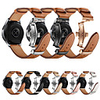 Watch Band for Gear Sport / Gear S3 Frontier / Gear S3 Classic LTE Samsung Galaxy Leather Loop Stainless Steel / Genuine Leather Wrist Strap