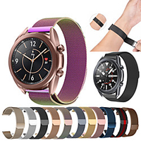 Watch Band for Gear Sport / Gear S3 Frontier / Gear S3 Classic Samsung Galaxy Milanese Loop Stainless Steel Wrist Strap