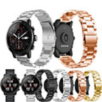 Watch Band for Huami Amazfit A1602 / Huami Amazfit Pace Watch / Huami Amazfit Stratos Smart Watch 2/2S Xiaomi Sport Band / Classic Buckle Metal / Stainless Steel Wrist Strap