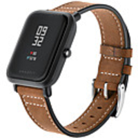 Watch Band for Huami Amazfit Bip Younth Watch / Amazfit GTS Amazfit Leather Loop Genuine Leather Wrist Strap