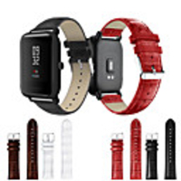 Watch Band for Huami Amazfit Bip Younth Watch Samsung Galaxy Sport Band Genuine Leather Wrist Strap