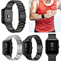 Watch Band for Huami Amazfit Bip Younth Watch Xiaomi Sport Band / Classic Buckle Metal / Stainless Steel Wrist Strap