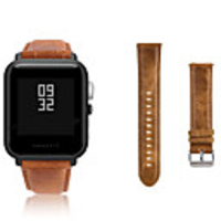 Watch Band for Huami Amazfit Bip Younth Watch Xiaomi Sport Band Stainless Steel / Leather Wrist Strap