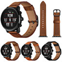 Watch Band for Huami Amazfit Pace Watch / Huami Amazfit Stratos Smart Watch 2/2S Amazfit Leather Loop Genuine Leather Wrist Strap