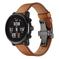 Watch Band for Huami Amazfit Pace Watch / Huami Amazfit Stratos Smart Watch 2/2S Amazfit Leather Loop Genuine Leather Wrist Strap