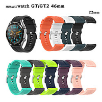 Watch Band for Huawei Watch GT / Huawei Watch GT 2 46MM Huawei Sport Band / Classic Buckle Silicone Wrist Strap miniinthebox