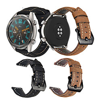Watch Band for Huawei Watch GT 2 / GT 46mm Leather Loop / Modern Buckle / Business Band Quilted PU Leather Wrist Strap miniinthebox