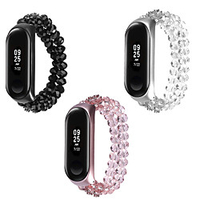 Watch Band for Mi Band 3 / Xiaomi Mi Band 4 / Xiaomi Band 5 Xiaomi Jewelry Design Elastic Beaded Wrist Strap