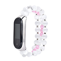 Watch Band for Mi Band 3 / Xiaomi Mi Band 4 Xiaomi Jewelry Design Elastic Beaded Wrist Strap