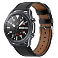 Watch Band for Samsung Galaxy Watch 3 41mm Classic Buckle Genuine Leather Wrist Strap