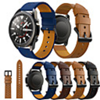 Watch Band for Samsung Galaxy Watch 3 45mm Samsung Galaxy Leather Loop Genuine Leather Wrist Strap