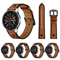 Watch Band for Samsung Galaxy Watch 46mm Samsung Galaxy Leather Loop Genuine Leather Wrist Strap