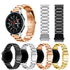 Watch Band for Samsung Galaxy watch 46mm/Gear S3/Gear S3 class(LTE)/ Gear2 R380/Neo R381/Live R382 Sport Business Bands High-end Fashion Health Stainless Steel QuickFit Wrist Straps