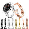 Watch Band for Samsung Galaxy watch 46mm/Gear S3/Gear S3 class(LTE)/ Gear2 R380/Neo R381/Live R382 Sport Business Bands High-end Fashion Health Stainless Steel QuickFit Wrist Straps