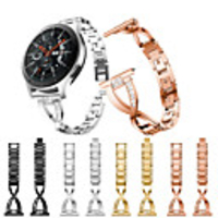 Watch Band for Samsung Galaxy watch 46mm/Gear S3/Gear S3 class(LTE)/ Gear2 R380/Neo R381/Live R382 Sport Business Bands High-end Fashion Health Stainless Steel QuickFit Wrist Straps