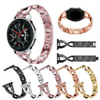 Watch Band for Samsung Galaxy watch 46mm/Gear S3/Gear S3 class(LTE)/ Gear2 R380/Neo R381/Live R382 Sport Business Bands High-end Fashion Health Stainless Steel QuickFit Wrist Straps