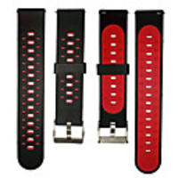 Watch Band for Samsung Galaxy Watch Active 2 Garmin Forerunner245 Leather Loop Silicone Genuine Leather Wrist Strap 20MM 1pc