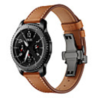 Watch Band for Samsung Gear S3 Samsung Galaxy Leather Loop Genuine Leather Wrist Strap