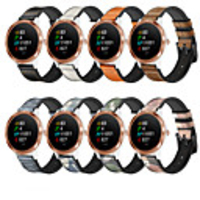 Watch Band for Vivoactive 3 / Garmin Forerunner245 / Garmin Venu Garmin Leather Loop Silicone / Genuine Leather Wrist Strap