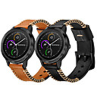 Watch Band for Vivoactive HR / Vivoactive 3 Garmin Leather Loop Genuine Leather Wrist Strap