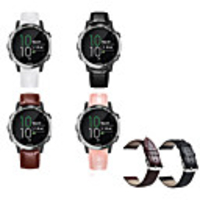 Watch Band for Vivomove / Vivomove HR / Vivoactive 3 Garmin Sport Band Metal / Leather Wrist Strap