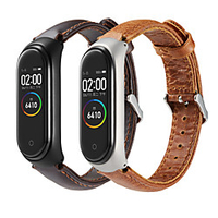 Watch Band for Xiaomi Band 4 Xiaomi Classic Buckle Genuine Leather Wrist Strap