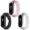 Watch Band for Xiaomi Mi Band 4 Xiaomi Jewelry Design PC / Stainless Steel Wrist Strap