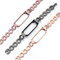 Watch Band for Xiaomi Mi Band 4 Xiaomi Jewelry Design Stainless Steel Wrist Strap