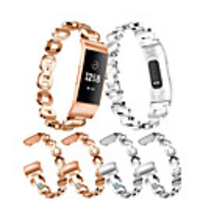 Watch Bands for Fitbit Charge 4 sport watch Band Stainless Steel Metal Wrist Strap Women Jewelry Bracelet for Charge 3 bands