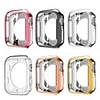 Watch case ultra-thin plated watch case for Apple 4 3 2 1 42MM 38MM soft transparent TPU cover for iWatch 5 44MM 40MMaccessories