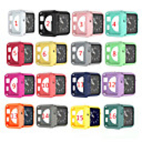 Watch Cover Case for Apple Watch SE 6/5/4/3/2/1 40mm 44mm Scratch pinkycolor colorful soft cases For iWatch Series 3 2 42mm 38mm