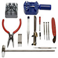 Watch Repair Tool Kit Band Pin Strap Link Remover Back Opener 16pc