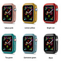 Watch TPU Frame Protective Case For Apple Watch Band 44mm 40mm For iwatch Series 5 Colorful Plating Cover Shell