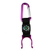 Water Bottle Locking Carabiner with Compass - Purple