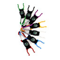 Water Bottle Locking Carabiner with Compass (7-pack)