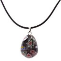 Water-drop Coloured Glaze Necklace