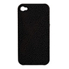 Water Drops Style Protective Plastic Back Case for iPhone 4 - Black