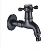 Water Faucet Matte Black Washing Machine Sink Basin Cold Water Tap with Single Spout Tail Handle
