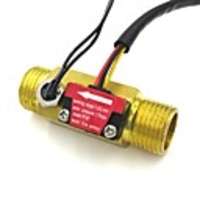 Water flow sensor meter counter indicator Turbine Hall flowmeter with temperature probe YF-B7 DN15 G1/2