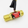 Water Fuel Flow Meter Sensor Counter Hall Flowmeter Pool Float Switch for Water Heater with Brass Vlaue DN15 G1/2 1-25L/min