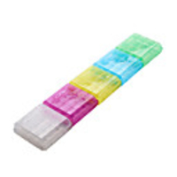 Water-proof Plastic Translucent Battery Case for AA/AAA Battery (5 Pack Random Color)
