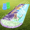 Water Slip and Slide for Kids Adults,  15.7 FT Lawn Water Slide,  Outdoor Water Slide with Crash Pad and Splash Sprinkler Backyard(Surfboards Not Included) miniinthebox