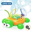 water spray sprinkler toy for kids - garden sprinkler with hose swing tubes tools,  courtyard swirl turtle spinning lawn funny water game outdoor in summer for toddlers children teens