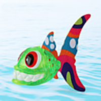 Water Toys Bathtub Pool Toys Water Play Sets Bath Toys Shark ABS Lighting Floating Pool Kid