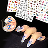 Water Transfer Stickers Nail Art Butterfly Stickers 3D Stickers Waterproof Cute Butterfly Nail Stickers