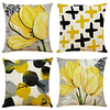 Watercolor Double Side Cushion Cover 4PC Soft Decorative Square Throw Pillow Cover Cushion Case Pillowcase for Bedroom Livingroom Superior Quality Machine Washable Indoor Cushion for Sofa Couch Bed Chair miniinthebox