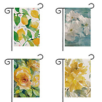 Watercolor Garden Flag Double Sided Outdoor Holidays Yard Flag Holidays Vertical Flags miniinthebox