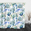 Watercolor Painting Marine life Print Waterproof Fabric Shower Curtain for Bathroom Home Decor Covered Bathtub Curtains Liner Includes with Hooks