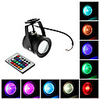 Waterproof 10W RGB Light Remote Controlled LED Spot Bulb (12V)
