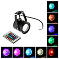 Waterproof 10W RGB Light Remote Controlled LED Spot Bulb (12V)